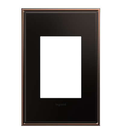 Legrand AWC1G3OB4 Adorne 1-Gang+ Screwless Wall Plate, Oil-Rubbed Bronze Finish