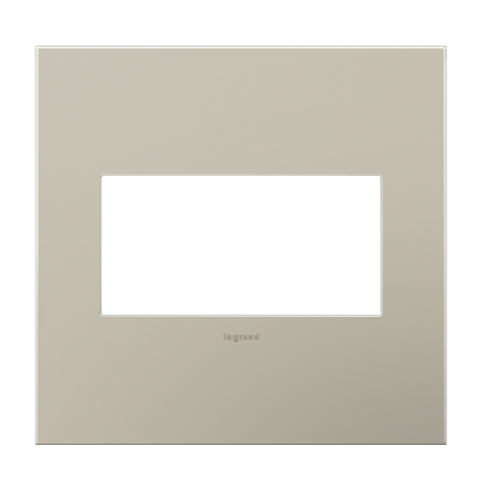 Legrand AWC2GSN4 Adorne Satin Nickel 2-Gang Screwless Wall Plate