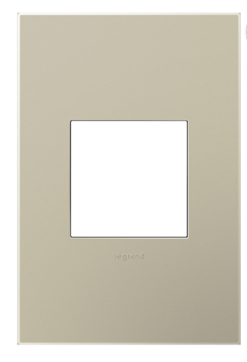 Legrand AWP1G2TM6 Adorne Titanium 1-Gang+ Screwless Wall Plate with Microban