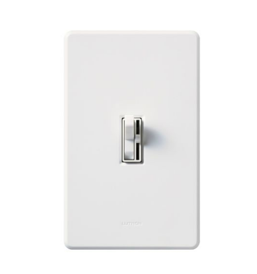 Lutron AY-103PH-WH Ariadni 3-Way Toggle Switch Dimmer – White Finish