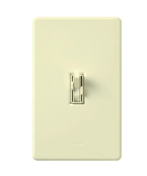 Lutron AY2-LFSQH-AL Ariadni Dual Fan and Light Control – Almond Finish