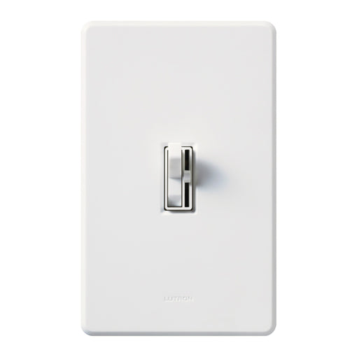 Lutron AYCL-253P-WH Ariadni Toggle LED + Dimmer, Single Pole/3-Way, 250W LED/CFL, 600W Incandescent/Halogen, White Finish