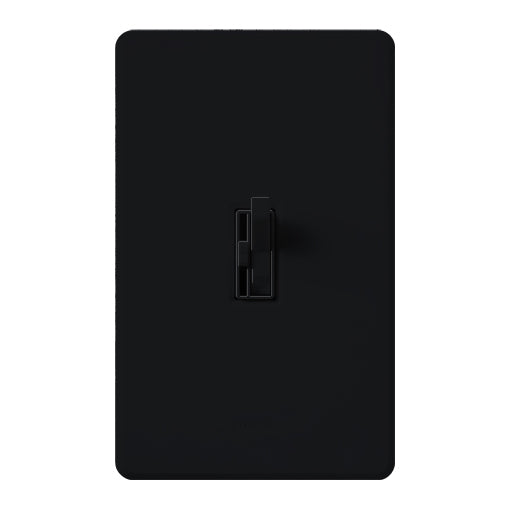 Lutron AYFSQ-F-BL Ariadni Toggle Quiet 3-Speed Fan Control, Single Pole/3-Way, 1.5A, Black Finish