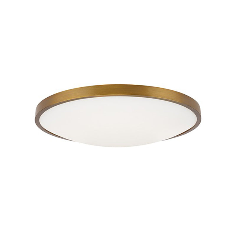 Visual Comfort Architectural 700FMVNC13A-LED927 Modern 13" Vance LED Ceiling Light - CCT: 2700K - 120V - Finish: Aged Brass