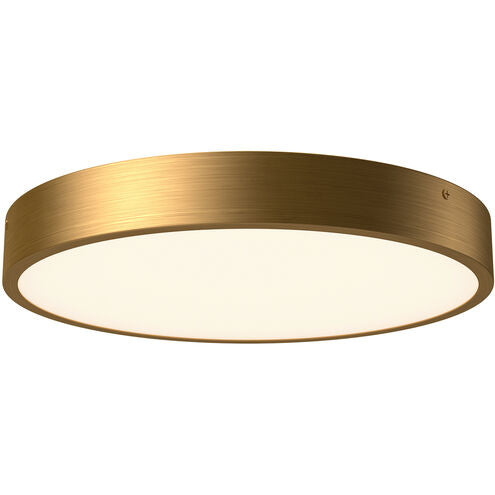 Alora Mood FM554015AG-5CCT Adelaide LED 15 inch Aged Gold Flush Mount Ceiling Light