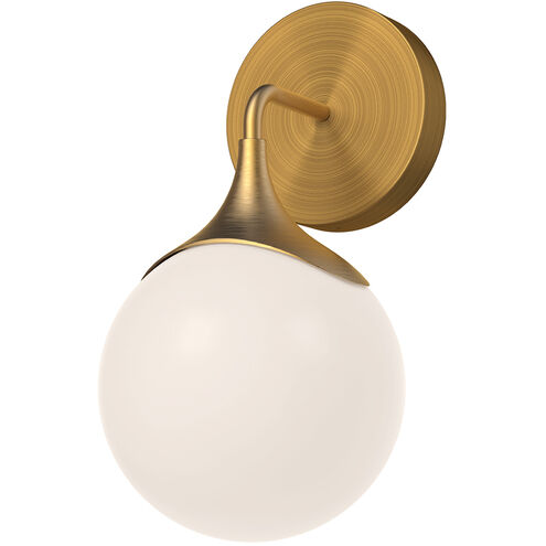 Alora Mood WV505106AGOP Nouveau 1 Light 6 inch Aged Gold Bath Vanity Light Wall Light