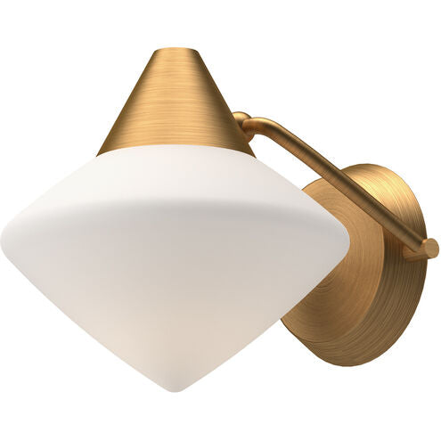 Alora Mood WV537508AGOP Nora 1 Light 8 inch Aged Gold Bath Vanity Light Wall Light