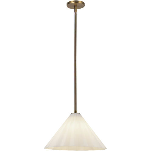 Alora Mood PD451814AGOP Serena 1 Light 13.63 inch Aged Gold Pendant Ceiling Light