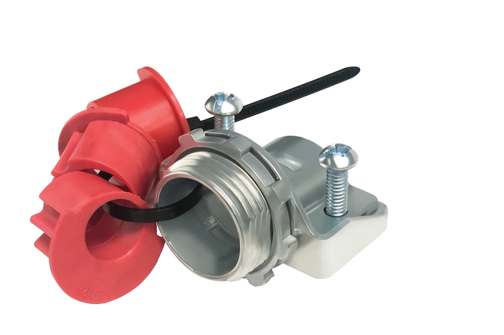 Arlington 8412 Zinc Die Cast 1" Strap-Type Flex/AC/MC Cable Connector 2-Screw Adjustable 20 Pack