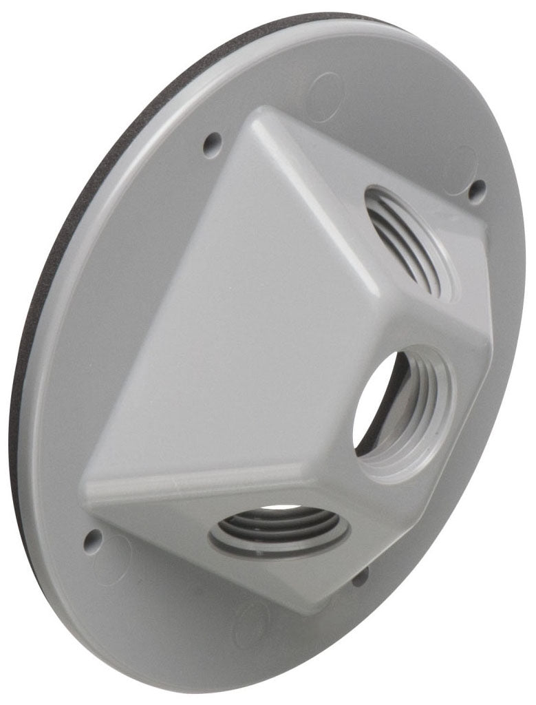 Arlington FBC42253GY Gray 3-Hole Canopy with Plugs