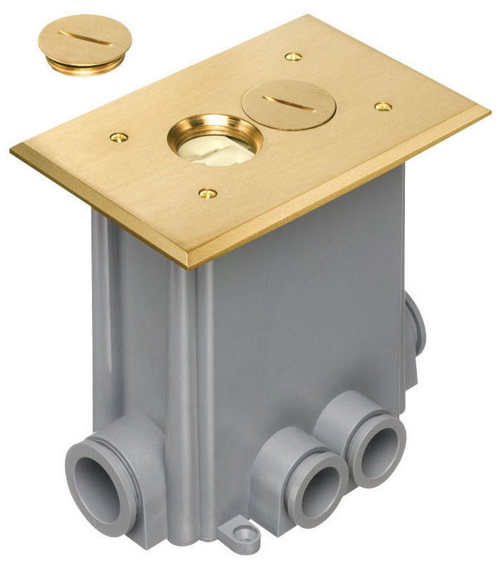 Arlington FLBC101MB Brass Concrete Floor Box