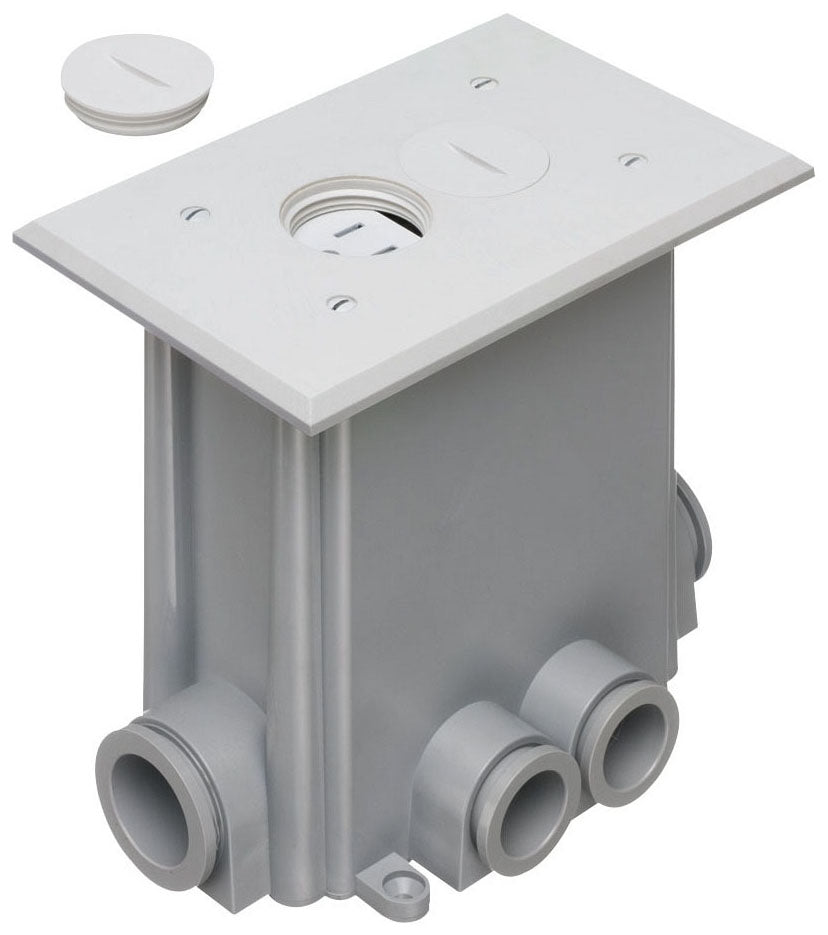 Arlington FLBC101W White Concrete Floor Box
