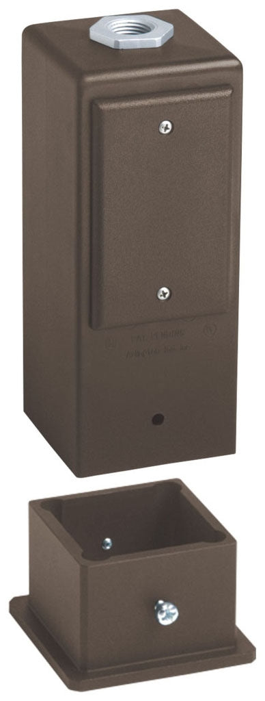 Arlington GPD9BR Gard-N-Post 9" Post or Deck Mount Support for Outdoor Light Fixtures