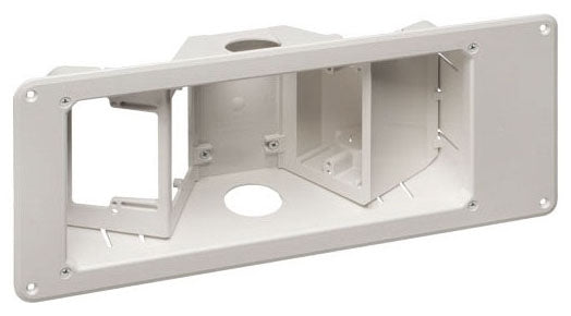 Arlington TVB713 4-Gang White Recessed Tv Box