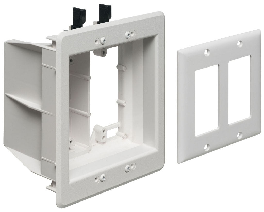 Arlington TVBU505 2-Gang Recessed TV Box for Power and Low Voltage