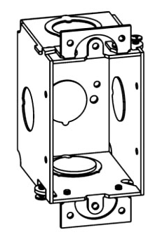 Orbit GB-1-MKO 2-1/2” Deep, Gangable 1-Gang Switch Box With Ears Only & MKO
