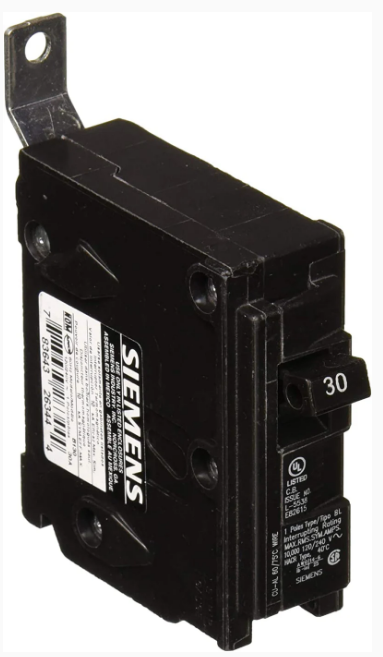 Siemens B130 30-Amp 1-Pole 120V 10KAIC Bolt-in Circuit Breaker