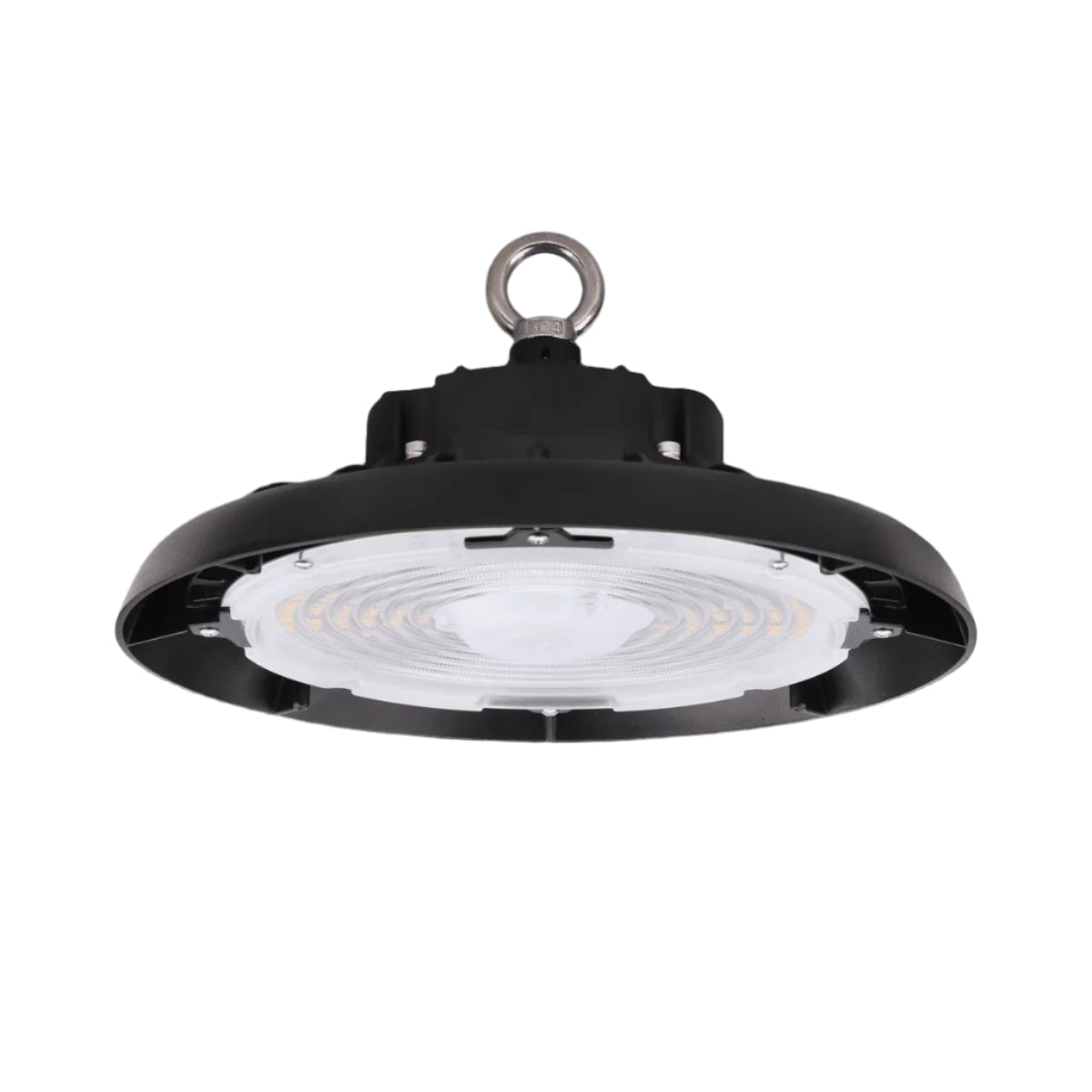 Eiko BAYE3-PS150-FCCT-U BAYE3 Round High Bay, PowerSET 150/130/100W, FieldCCeT 3500/4000/5000K, 120-277V, 0-10V Dimming, Black