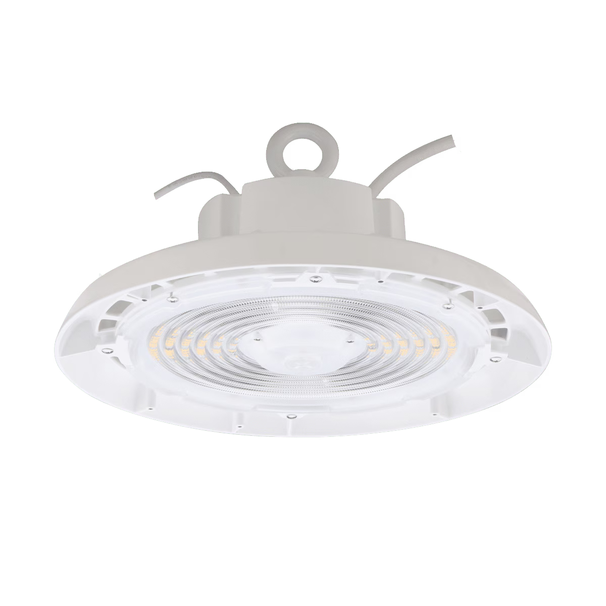 Eiko BAYE3-PS240-FCCT-U-WH BAYE3 Round High Bay, PowerSET 240/200/180W, FieldCCeT 3500/4000/5000K, 120-277V, 0-10V Dimming, White