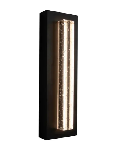 AFX Lighting BEAW0518LAJUDBK-BB Beam 18" Outdoor LED Wall Sconce - 15W - CCT Selectable - 120-277V - Black Finish with Emergency Battery Backup