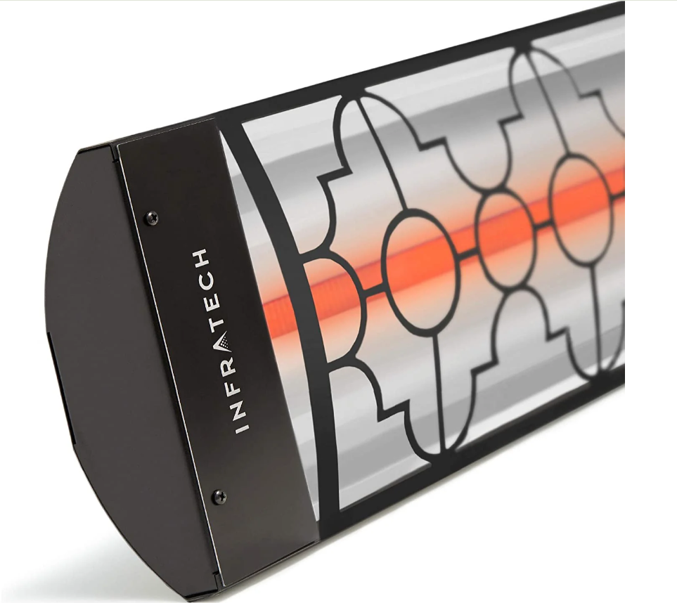 Infratech BL3S48 Single Element Mediterranean Motif Upgrade Kit For 48 Inches Heaters - Black Color Finish