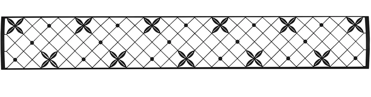 Infratech BL4S39 Single Element Traditional Motif Upgrade Kit For 39 Inches Heaters - Black Color Finish