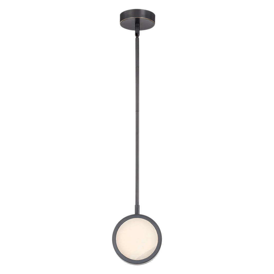 Alora Lighting PD325106UBAR-UNV Blanco 6-in Pendant Ceiling light - CCT 3000K - Finish: Urban Bronze/Alabaster