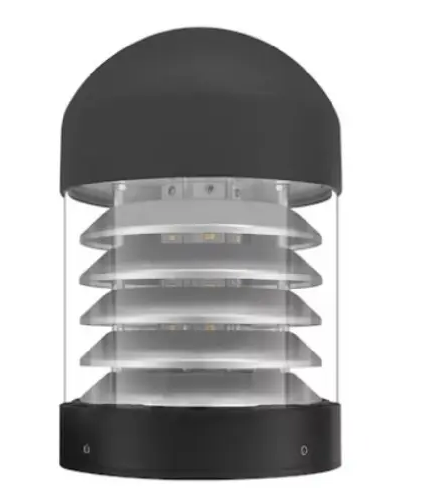 EnvisionLED BLD-RD-SHIELD-BZ 180 Degree Round Bollard Shield, Field Installable, Bronze