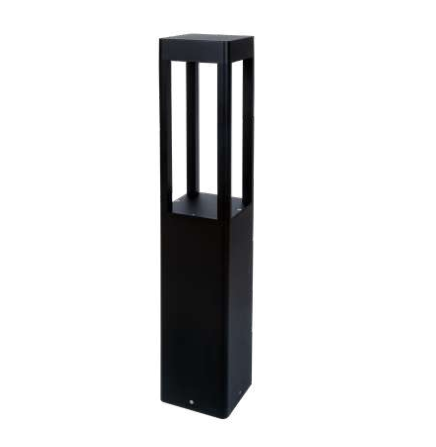 Westgate BOL-608-26-S-MCTP-BK 26'' Square Bollard Open Design, Power And Cct Adjustable 10W/18W/25W , 55lm/W , 30K/40K/50K Black Finish