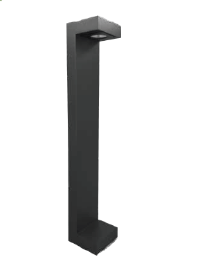 Westgate BOL-700-37-MCTP-BK 37'' Glare-free Path Bollard - Power And CCT Adjustable 10W/15W/20W, 100LM/W, 3000K/4000K/5000K, Black Finish