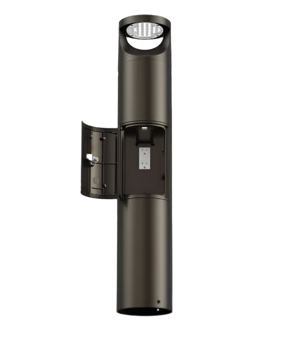 Westgate BOL-G4-SHAFT-23-GFCI-BR Bronze G4 Bollard Shaft 23" with GFCI Outlet