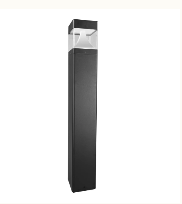 Westgate BOL-G8-200-MCTP-BK-CH LED Bollard Light G8 Black with Chrome Finish Cone Reflector Wattage 10W/18W/25W, 80LM/W, Selectable CCT 30K/40K/50K