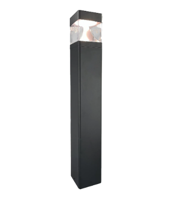 Westgate BOL-G8-200-MCTP-BK-WH LED Bollard Light G8 Black with White Finish Cone Reflector Wattage 10W/18W/25W, 80LM/W, Selectable CCT 30K/40K/50K