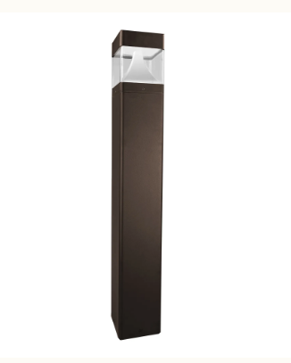 Westgate BOL-G8-200-MCTP-BR-CH LED Bollard Light G8 Bronze with Chrome Finish Cone Reflector Wattage 10W/18W/25W, 80LM/W, Selectable CCT 30K/40K/50K