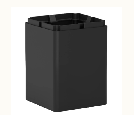 Westgate BOL-G8-SHAFT-10-BK Outdoor G8 10 Inch Black Square Bollard Shaft