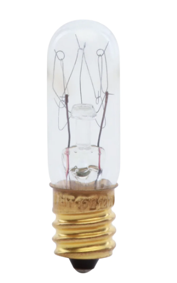 Feit Electric BP15T4C/2/RP Soft White T4 Dimmable Incandescent Light Bulb, Color Temperature 2400K, Wattage 15W, Voltage 120V - 2 Pack