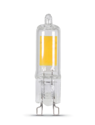 Feit Electric BP25G9/830/LED Dimmable Warm White G9 Base T4 Specialty LED Light, Color Temperature 3000K, Wattage 2.3W, Voltage 120V 6 Pack
