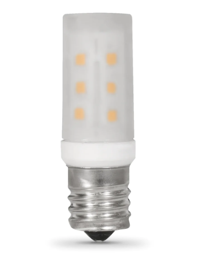 Feit Electric BP25T8N/SU/LED Warm White E17 Base T8 Specialty Microwave LED Light, Color Temperature 3000K, Wattage 2.5W, Voltage 120V 6 Pack