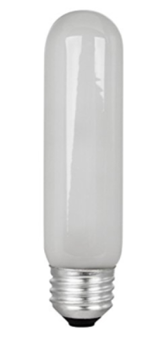Feit Electric BP40T10/IF 40 Watt Tubular Light Bulb Incandescent T10 Frosted Color Temperature 2700K, Wattage 40W, Voltage 120V
