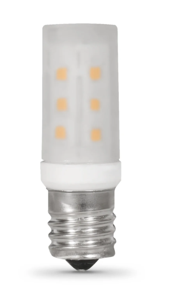 Feit Electric BP40T8N/LED/HDRP 40W Replacement T8 Intermediate E17 Base Appliance LED Light, Color Temperature 3000K, Wattage 3W, Voltage 120V 6 Pack