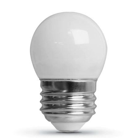 Feit Electric BP71/2S/W/LED 7.5W Replacement E26 Base S11 Frost Finish Specialty LED Bulb, Color Temperature 2700k. Wattage 0.6W, Voltage 120V