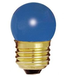 Feit Electric BP71/2S/CB 7.5W Replacement E26 Base Blue Light LED Light Bulb, Wattage 0.6W, Voltage 120V