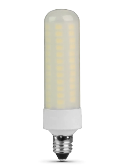Feit Electric BP75MC/830/LED/HDRP 75W Replacement Bright White Dimmable E11 Base T4 Specialty LED Light, Color Temperature 3000k. Wattage 6.5W, Voltage 120V