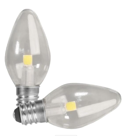 Feit Electric BP7C7/827/LED/2/HDRP LED Night Light Bulb, Color Temperature 2700K, Wattage 0.6W, Voltage 120V