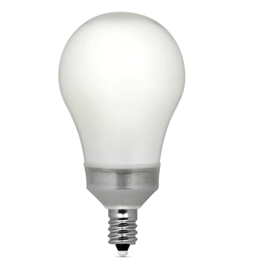 Feit Electric BPA1560C/927CA/2/24 60W Replacement A15 Candelabra Base Dimmable Soft White Glass Filament Enhance LED Bulb, Color Temperature 2700K. Wattage 8.3W, Voltage 120V - 24 Pack