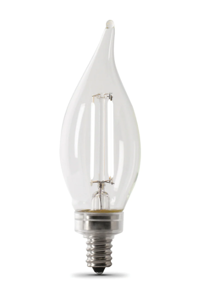 Feit flame light deals bulb