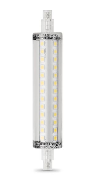 Feit Electric BPJ118/LED 60W Replacement RSC Base R7S Specialty LED Light Color Temperature 3000K, Wattage 8W, Voltage 120V Pack 1