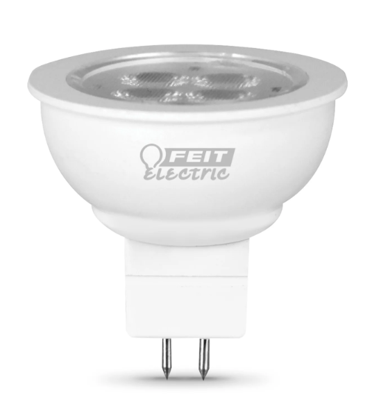 Feit Electric BPLVFMW/830CA/HDRP 35-Watt Equivalent Bright White (3000K) MR16 Enhance Reflector LED Light Color Temperature 3000K, Wattage 4W, Voltage 12V Pack 1
