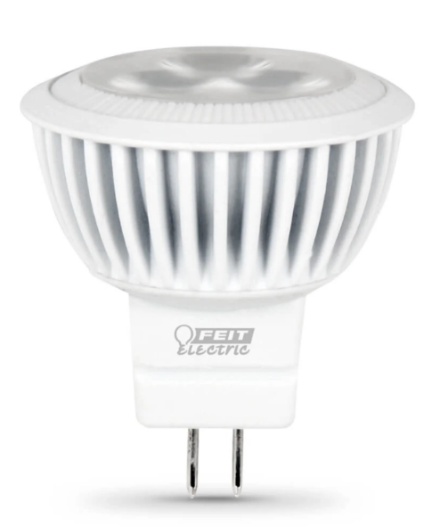 Feit Electric BPMR11/LED/CAN 25 W Replacement Warm White MR11 Reflector LED Light Bulb Color Temperature 3000K, Wattage 4W, Voltage 12V Pack 1