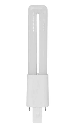 Feit Electric BPPL9/827/LEDG2/HDRP Soft White PL G23 Base Twin Tube LED Light Bulb, Color Temperature 2700K, Wattage 5W